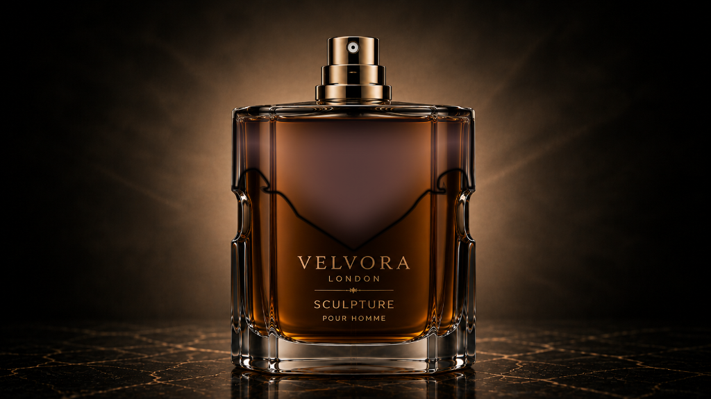 VELVORA Sculpture Pour Homme bottle